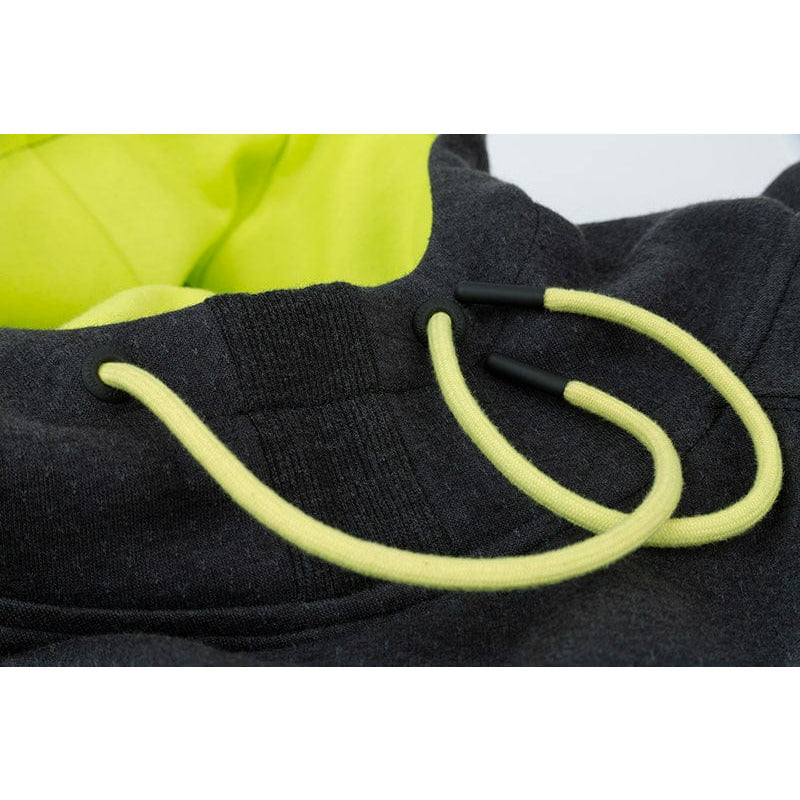 Matrix Minimal Black Marl + Lime Hoody L