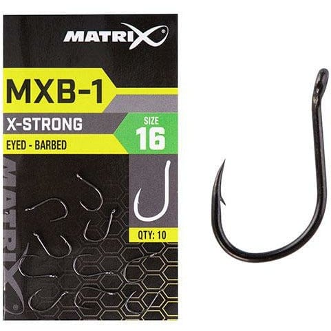 Matrix MXB-1 Barbed Eyed ( Black Nickel ) 10pcs