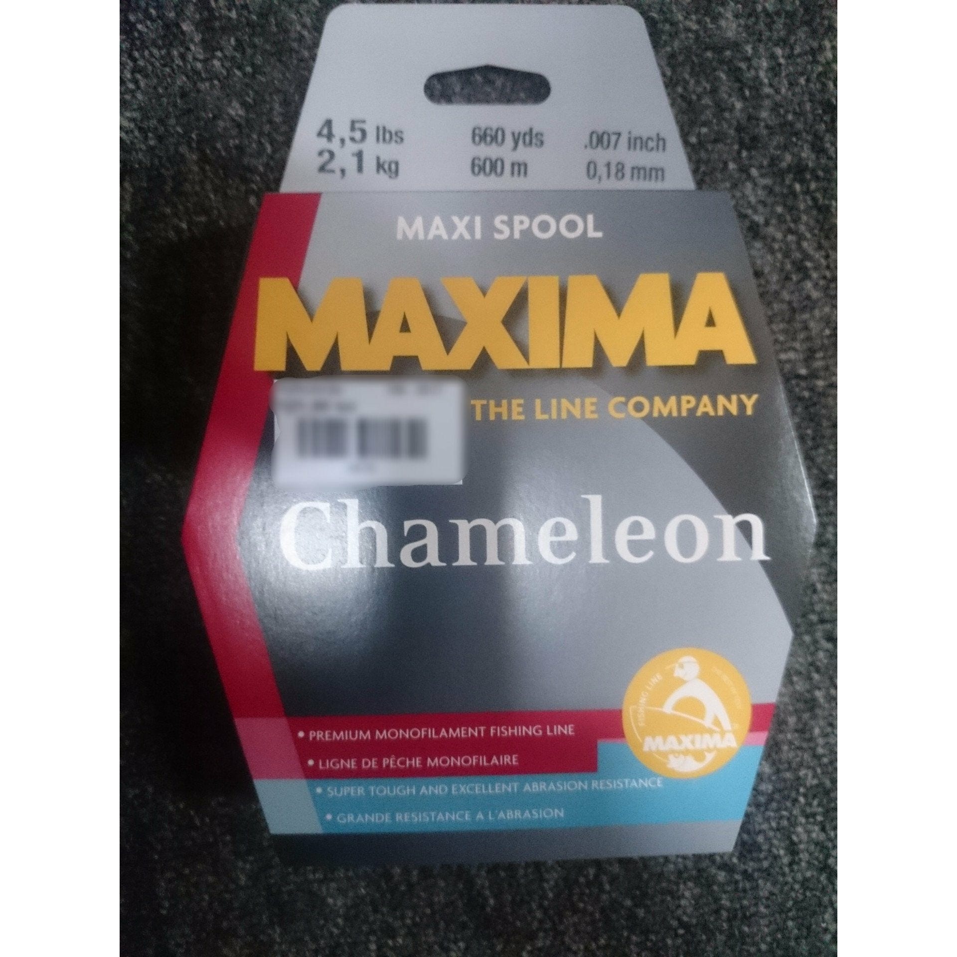 MAXIMA Maxi Spool Chameleon 2.1kg / 600m / 0.18mm - MatchFishing