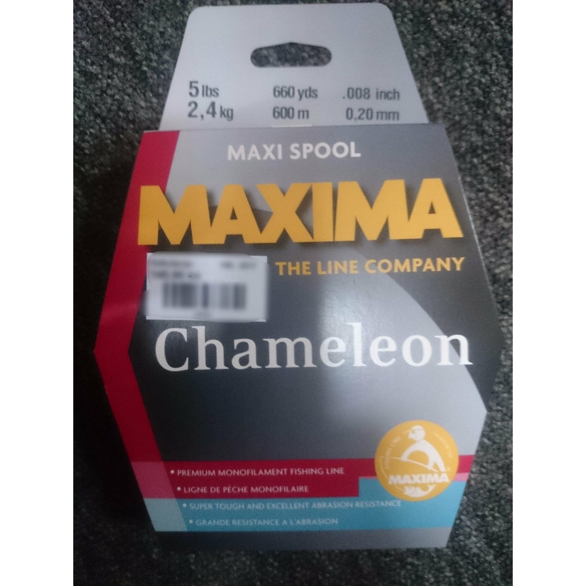 MAXIMA Maxi Spool Chameleon 2.4kg / 600m / 0.20mm - MatchFishing