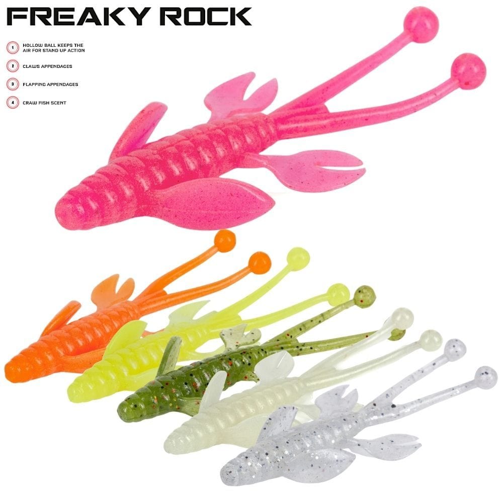 Mollix Ultra Light Fishing Scented Soft Lure Freaky Rock 2"