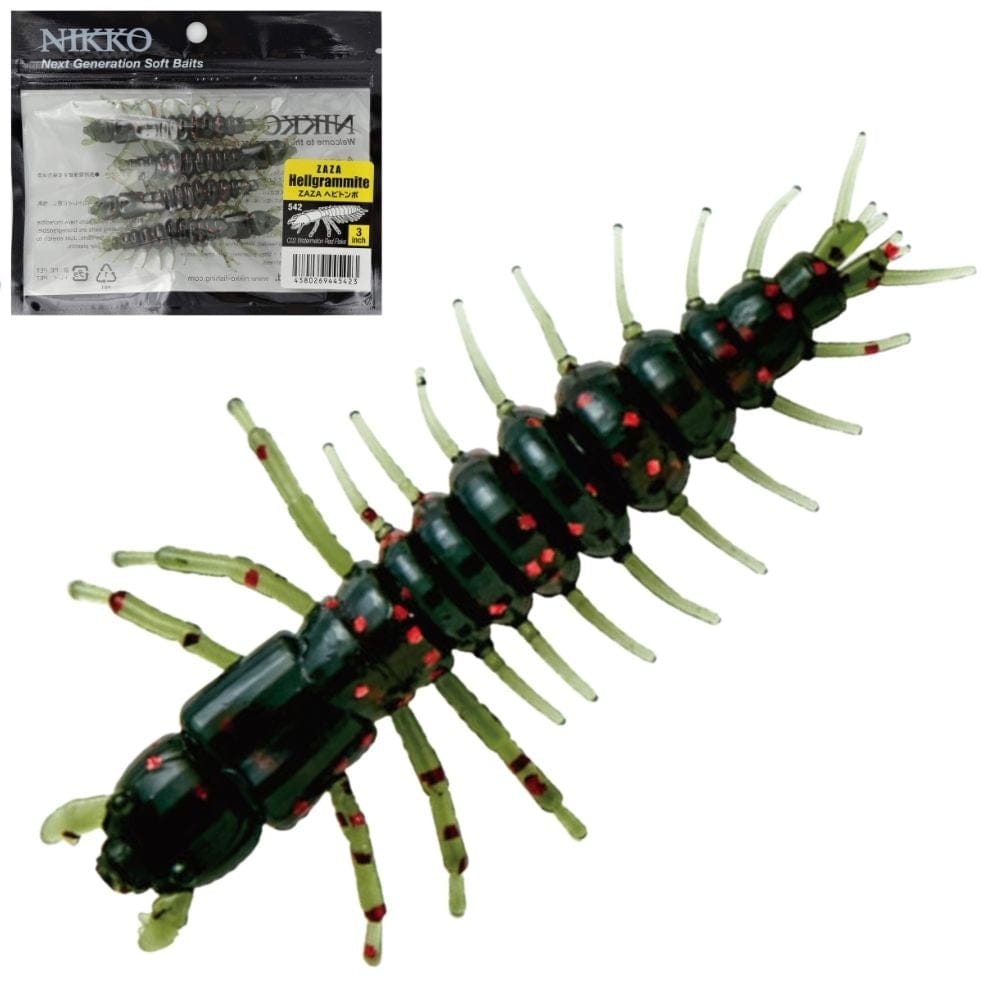 NIKKO KASEI Scented Soft Bait Lure ZAZAZ Hellgrammites 3inch