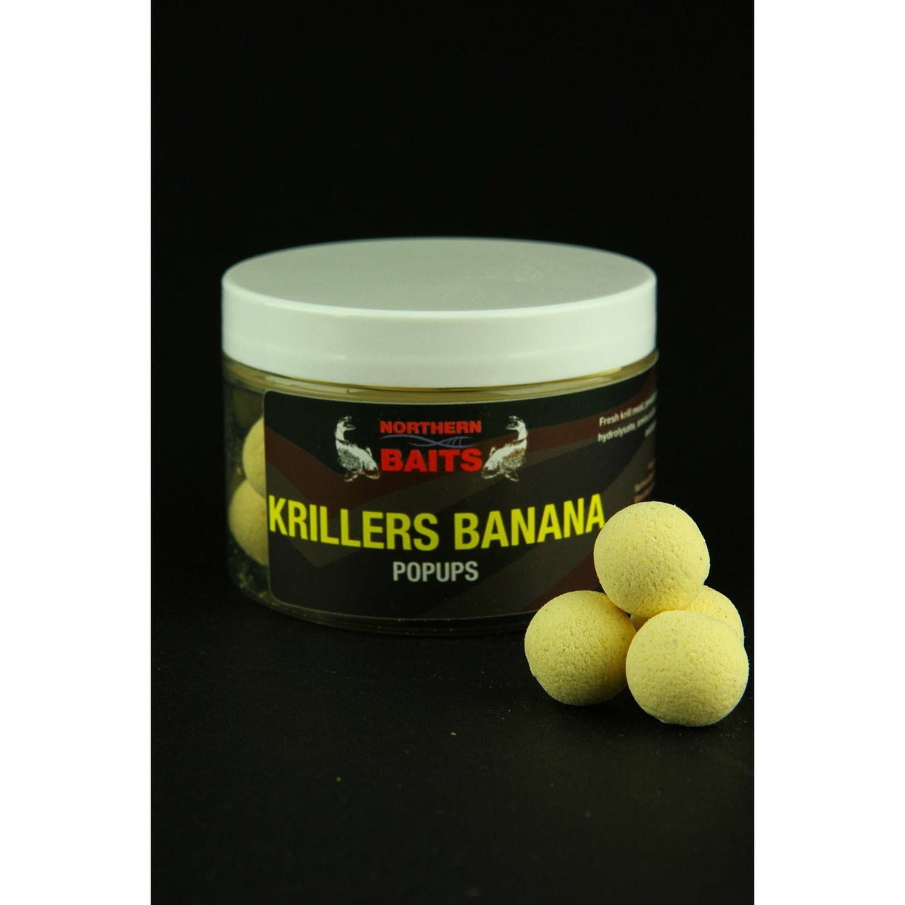 Northern Baits -  Krillers Banana Popups 15mm Yellow Washed Out