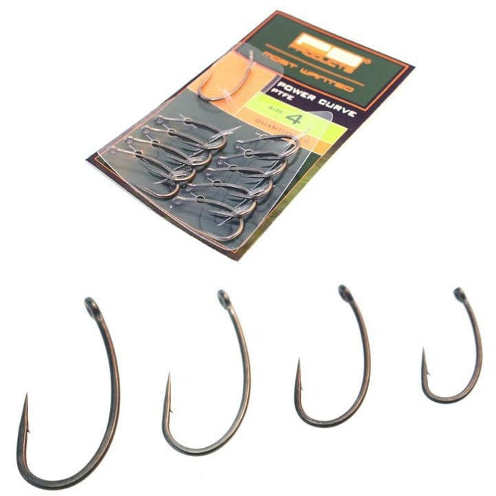 PB Products Power Curve Hook PTFE 10pcs