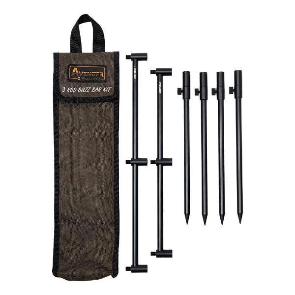Prologic Avenger Buzz Bar Kit & Carrycase 3 Rod 20-34cm