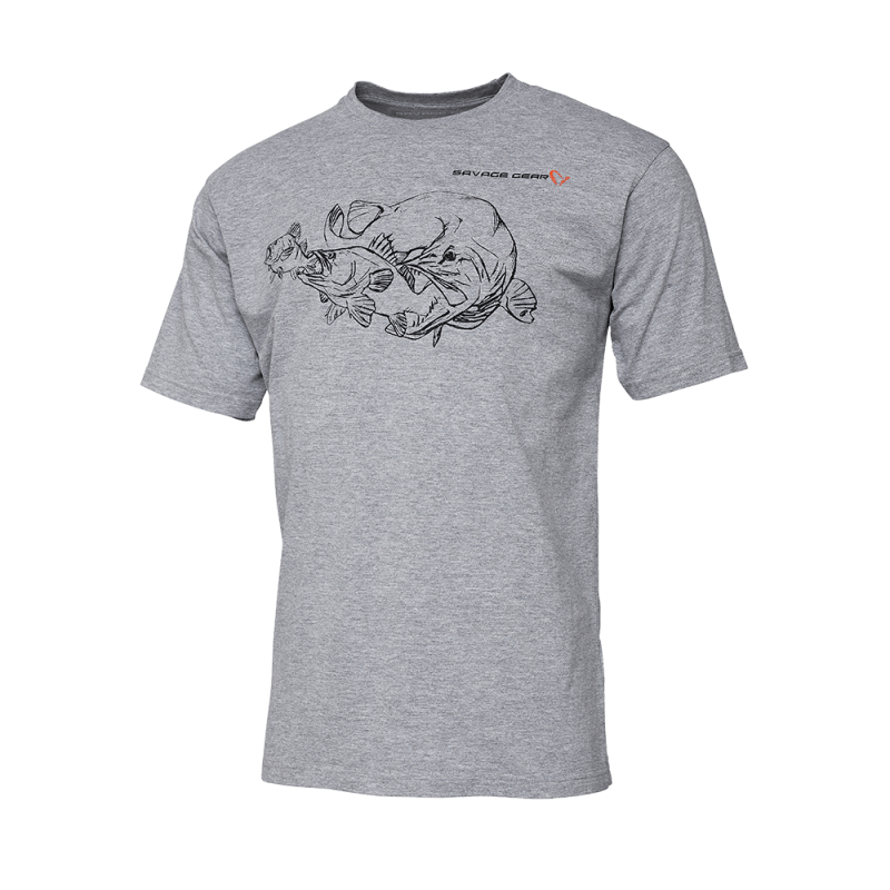 Savage Gear Cannibal Ink Tee - Grey Melange