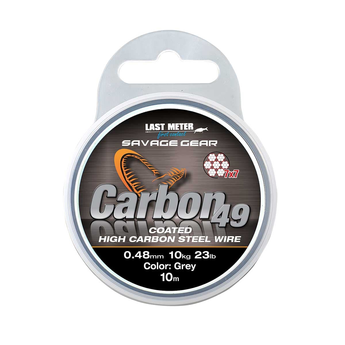 Savage Gear Carbon49 0.60mm 16kg 35lb Coated Grey