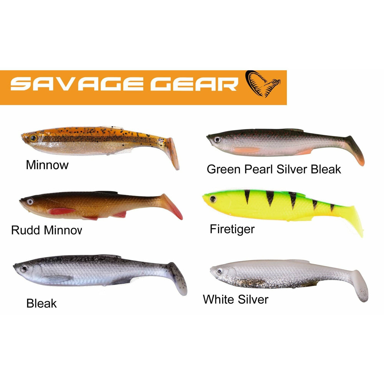 Savage Gear LB 3D Bleak Paddle Tail 10cm 8g Firetiger