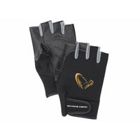 Savage Gear Neoprene Half Finger Gloves Black