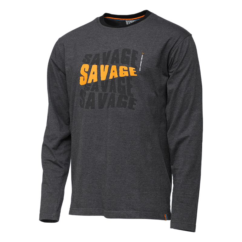 Savage Gear Simply Savage Logo-Tee Long Sleeve L