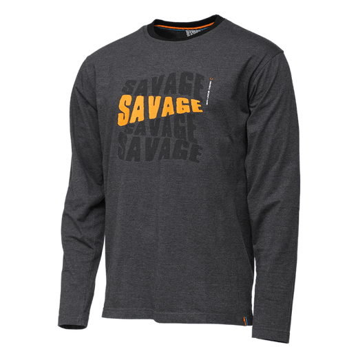 Savage Gear Simply Savage Logo-Tee Long Sleeve L