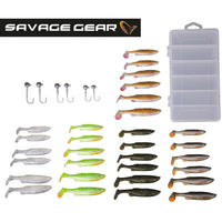 Set Savage Gear Fat Minnow T-Tail Kit 30+6 pcs