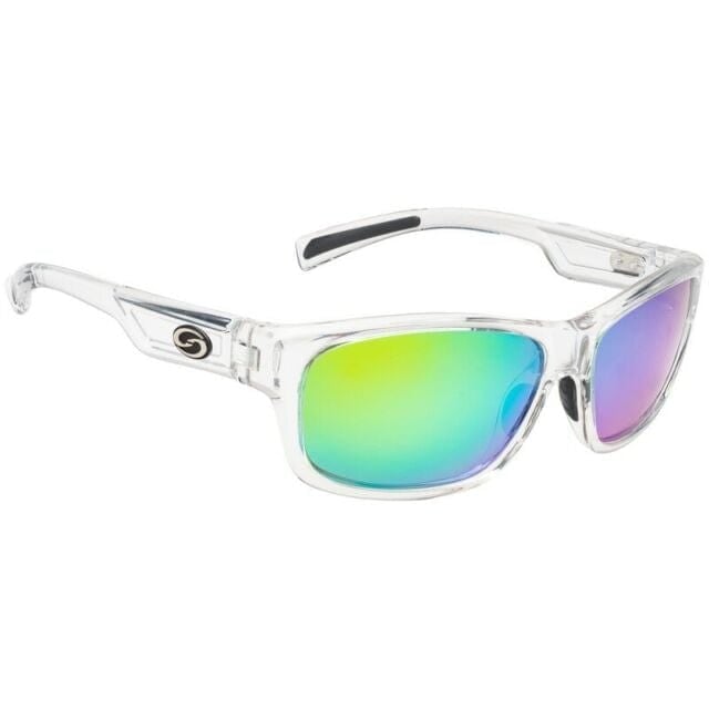 STRIKE KING Jordan Lee Signature Shiny Crystal Clear Frame Multi Layer Green Mirror Amber Base Lens