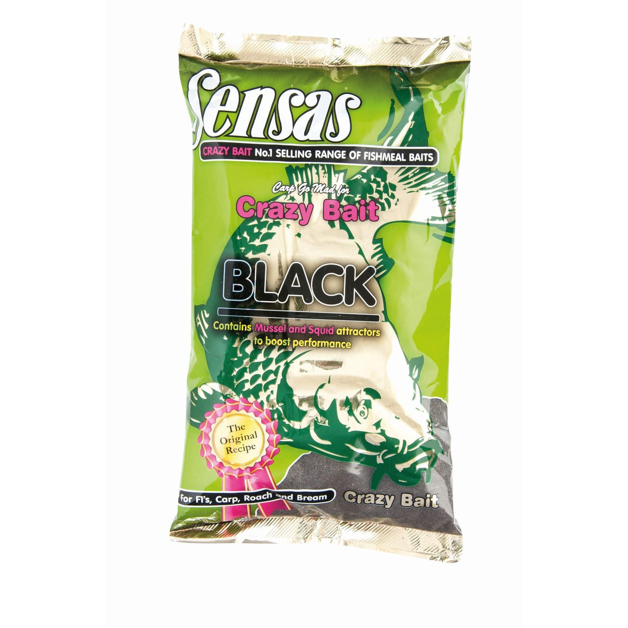 SENSAS CRAZY BAIT BLACK WITH MUSSEL AND SQUID