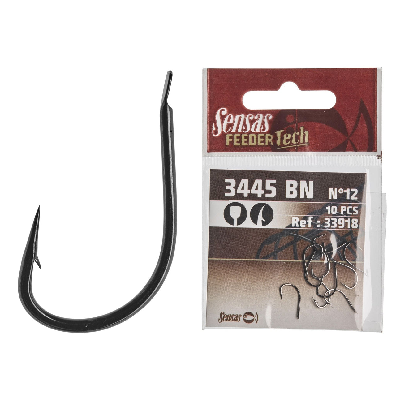 feeder hooks for fishing Sensas Feeder-Tech 3445 Feeder Fishing Hooks – MatchFishing