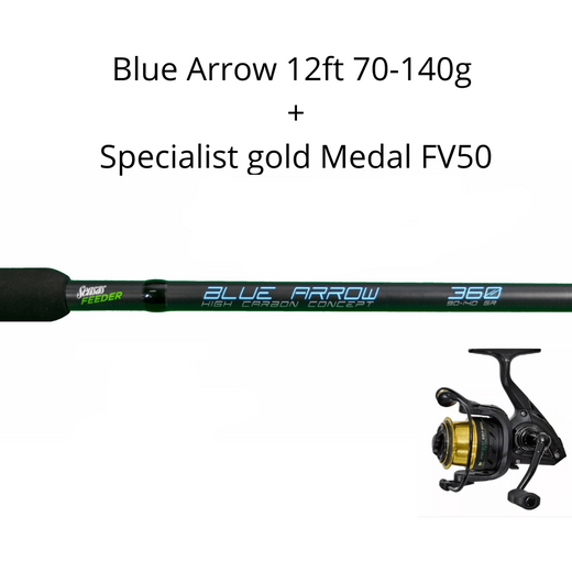 SENSAS BLUE ARROW 12ft Heavy +  SPECIALIST GOLD MEDAL FV 50
