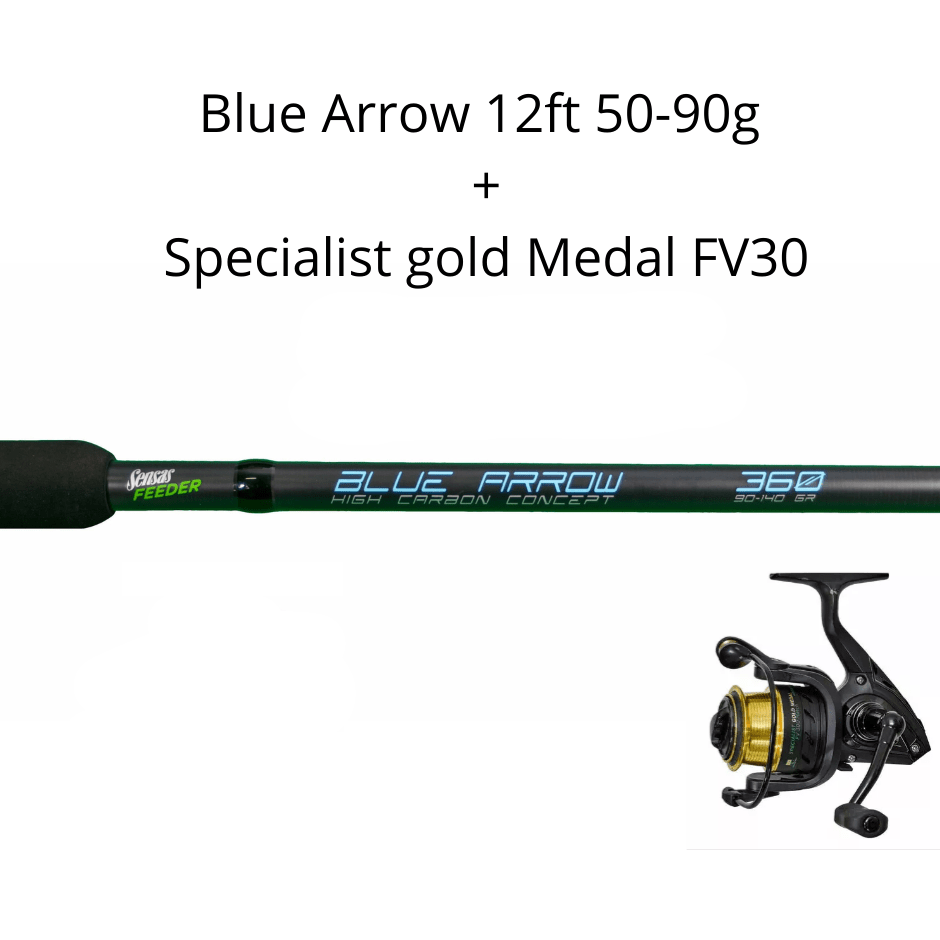 SENSAS BLUE ARROW 12ft Medium+  SPECIALIST GOLD MEDAL FV 30