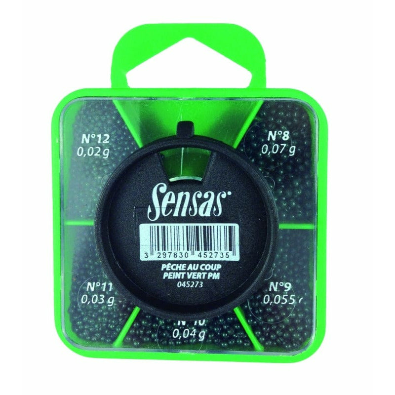 Sensas Green Shot 5 comp. box 12-8 S