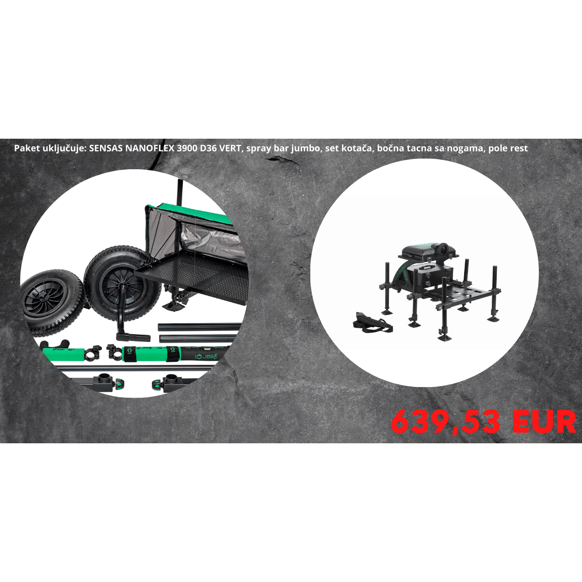 SET SENSAS NANOFLEX 3900 SEATBOX 36