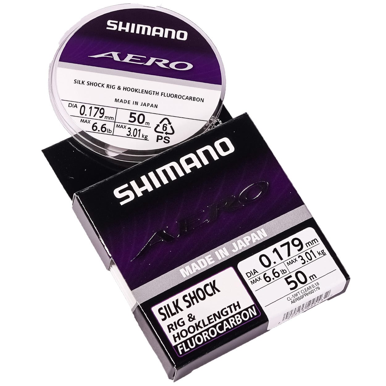 Shimano Line Aero Slick Shock Fluuo ld 50m Grey