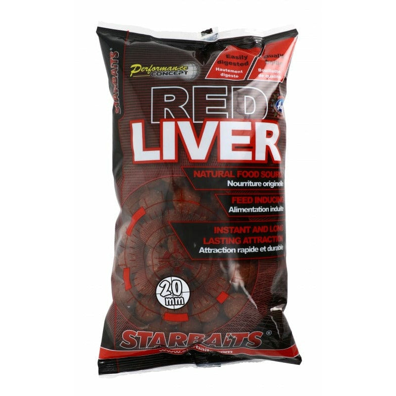Starbaits Gotove boile STARBAITS PERFORMANCE CONCEPT RED LIVER BOILIES