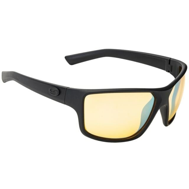 STRIKE KING S11 Optics Clinch Matte Black Frame Yellow Silver Mirror Lens
