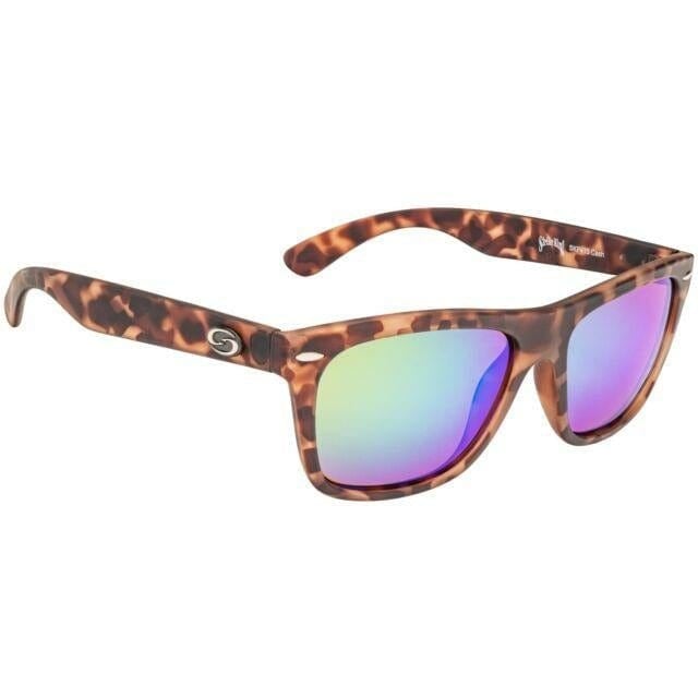STRIKE KING SK Plus Matte Cash Matte Tortoiseshell Frame Multi Layer Green Mirrror Amber Base Lens