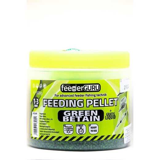 Timar Mix Feeder Guru Green Betain 500g Feeding Pellet 1-3mm 500g - MX5699